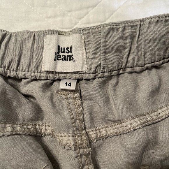 Just Jeans Womens Jogger Pants 14 Grey Relaxed Mid Rise Ankle Length Viscose LG - Picture 5 of 10